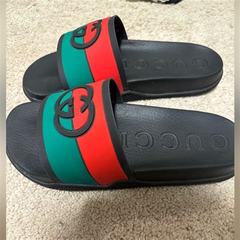 diamond encrusted gucci slides|gucci slides size 7.